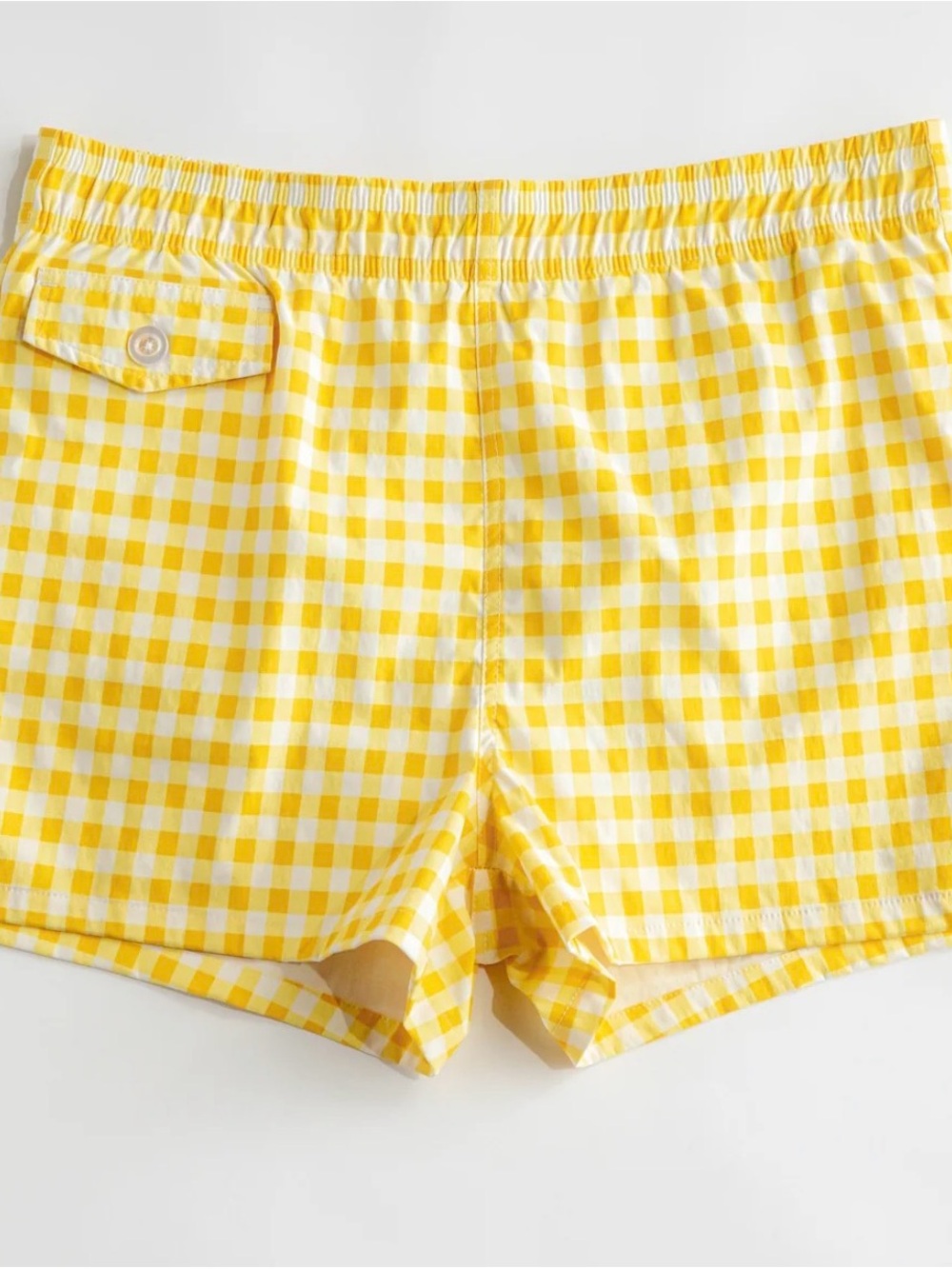 HAMMIES Yellow Gingham Shorts